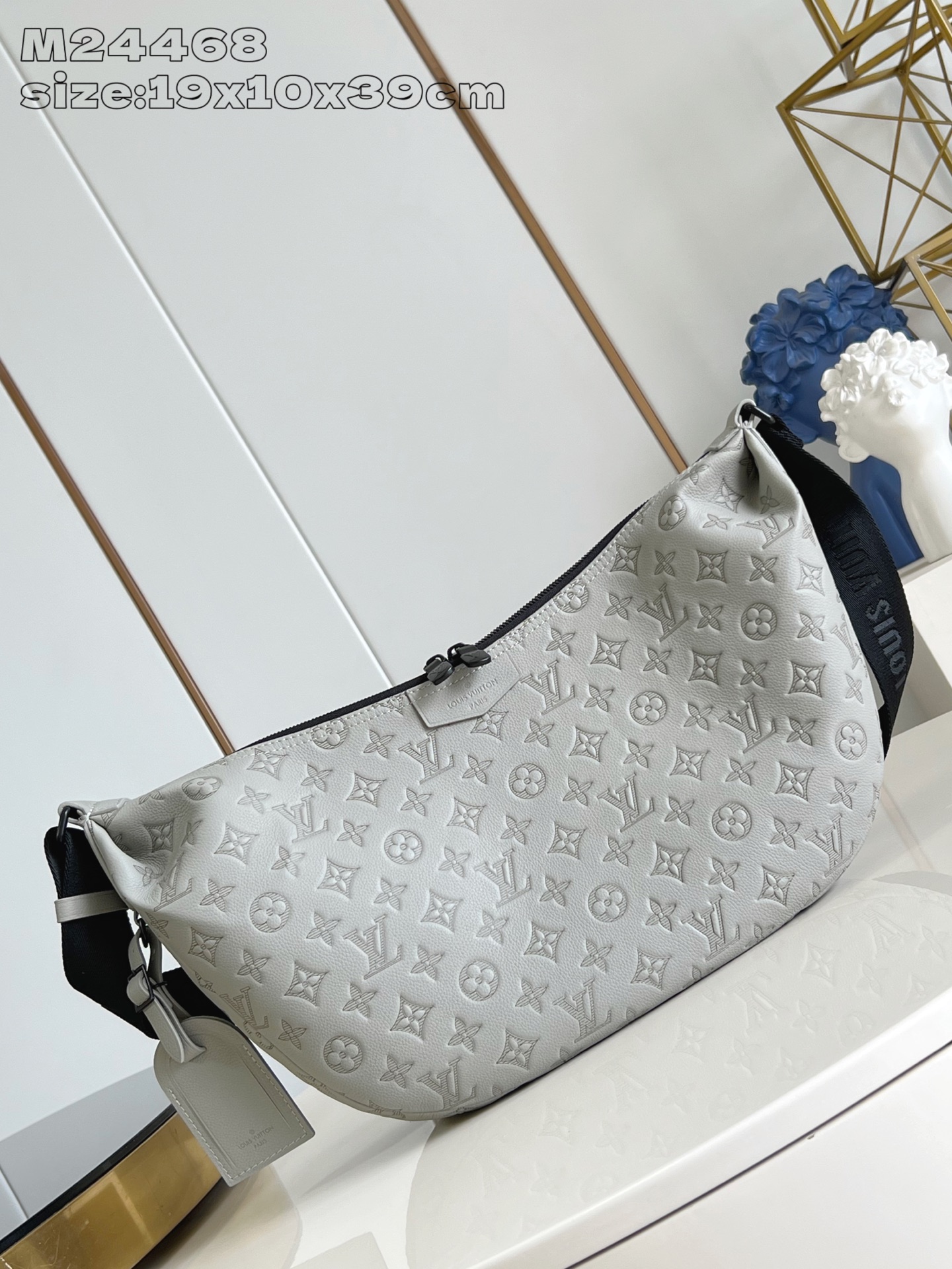 Bagsaaa LV M24468 Hobo Hamac Bag Gray - 39cm