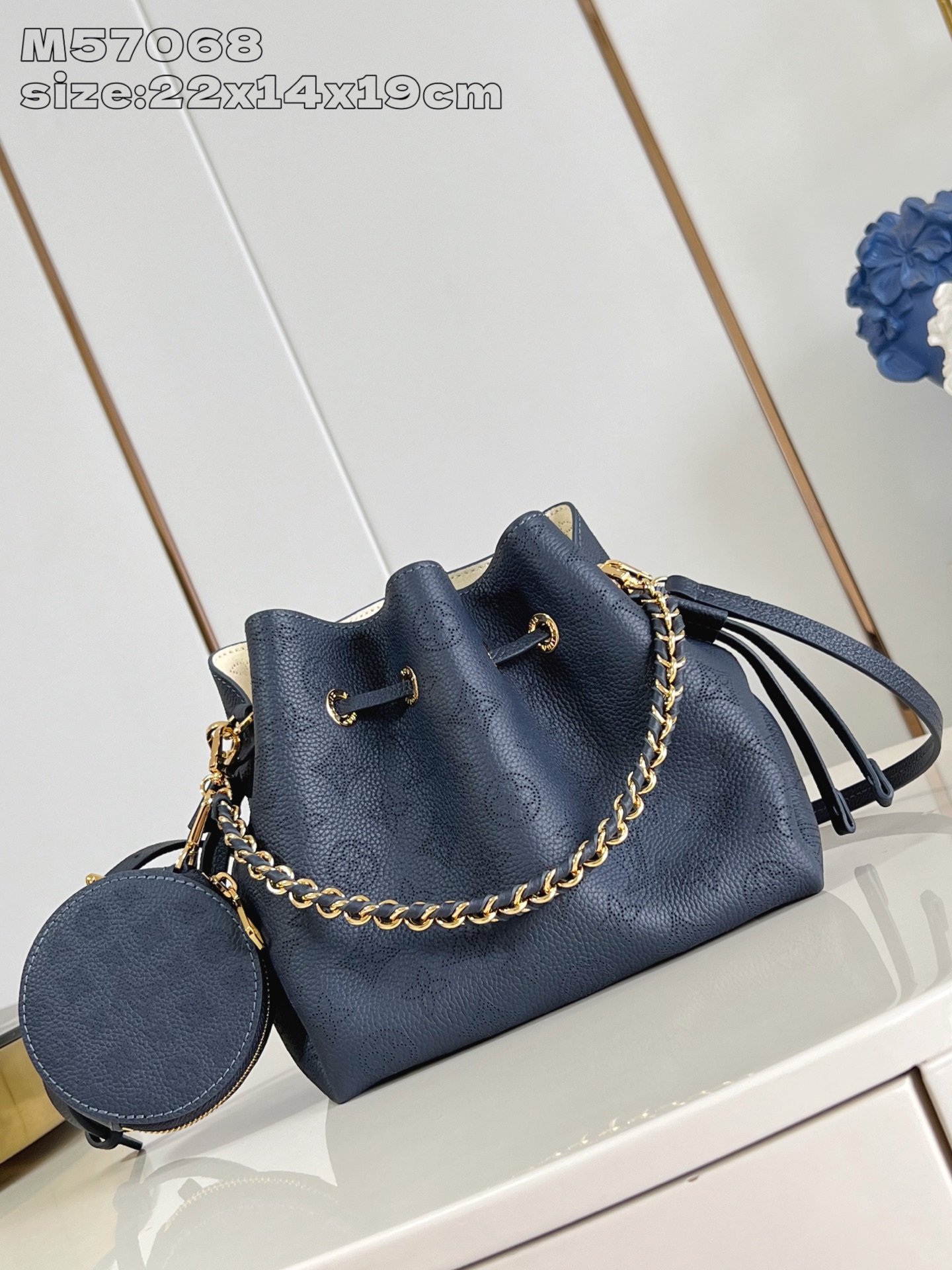 Bagsaaa LV M14315 Bella Bag Navy Blue - 22cm