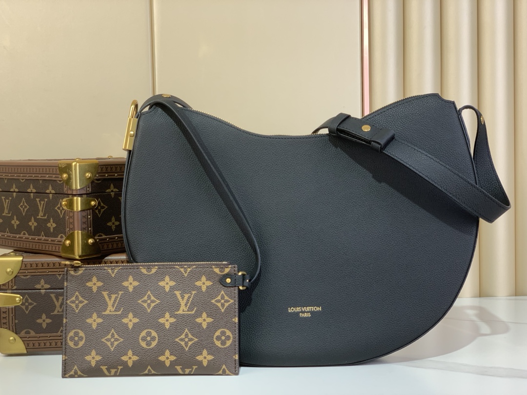 Bagsaaa LV M14417 Low Key Cookie MM Bag Black - 32cm