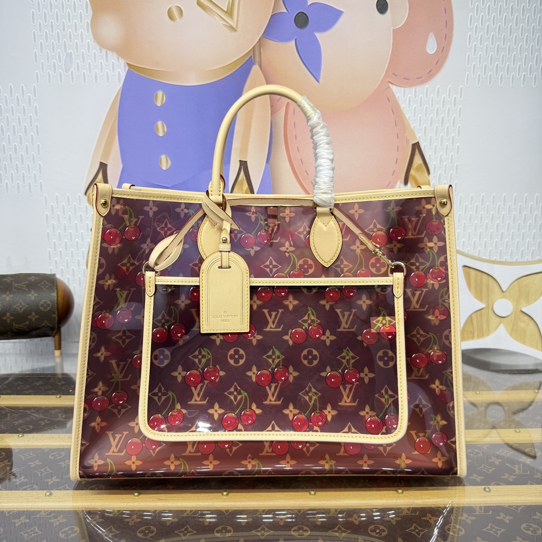 Bagsaaa M14306 LV x TM OnTheGo GM Monogram cherry crystal - 41cm