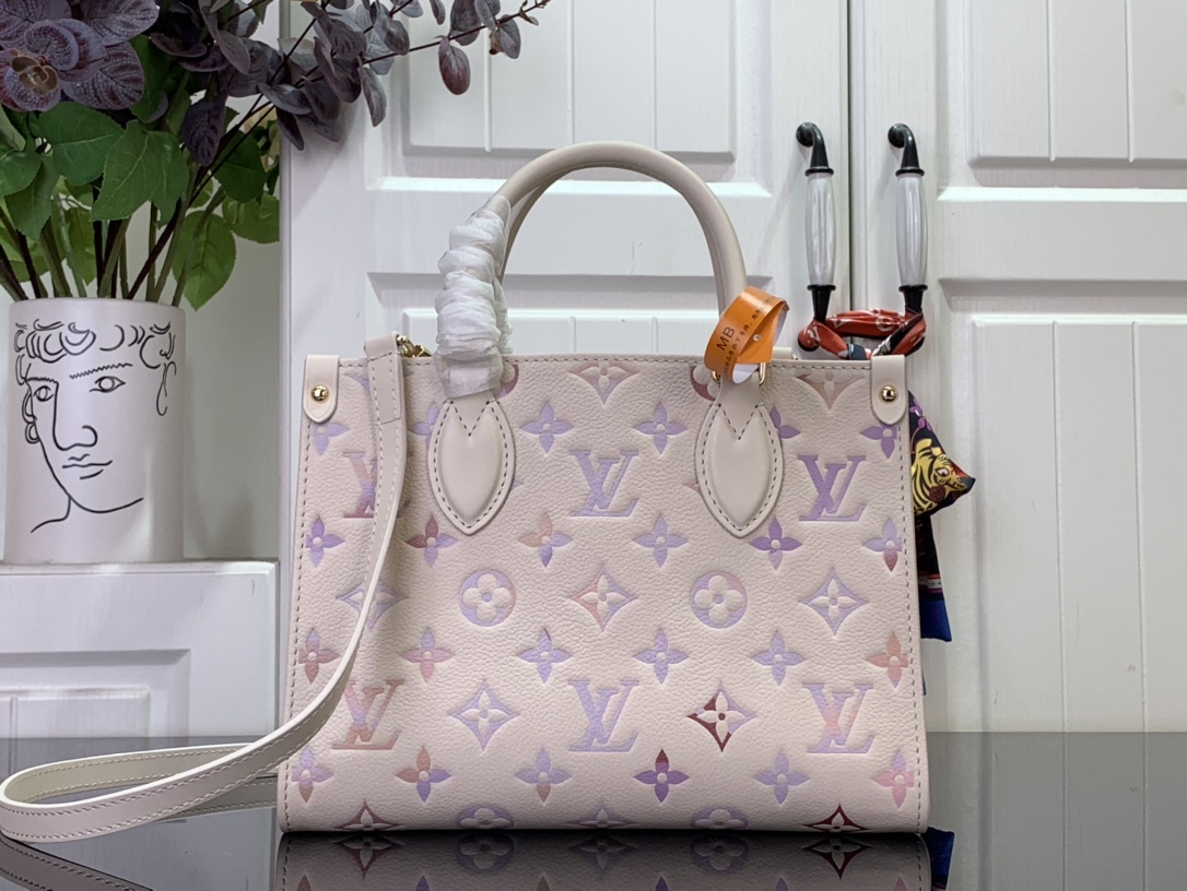 Bagsaaa LV M25770 OnTheGo PM Dream Cream - 25cm