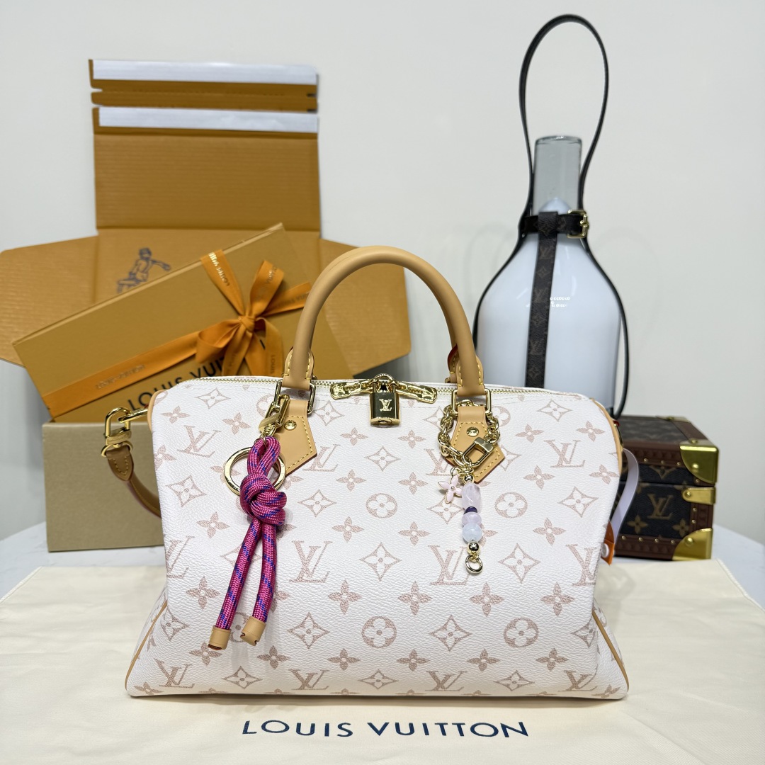 Bagsaaa LV M15108 Speedy Soft 30 Lucky Dune/Pink - 30cm