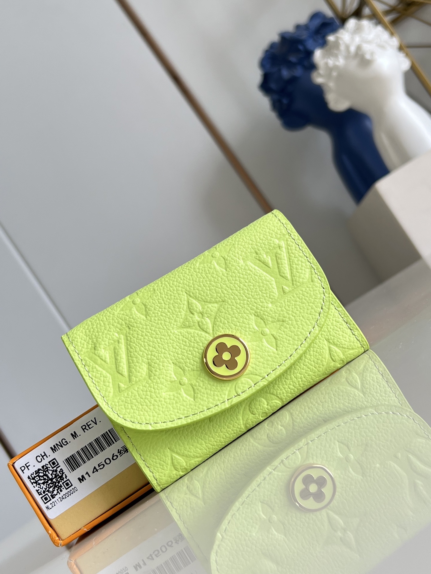 Bagsaaa LV M14506 Rosalie Coin Purse Green - 11cm