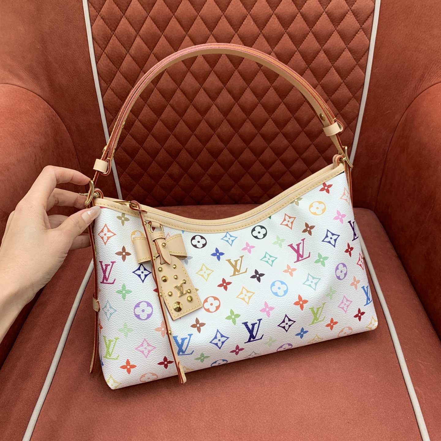 Bagsaaa M27578 LV x TM CarryAll East West Multicolor/White - 36cm