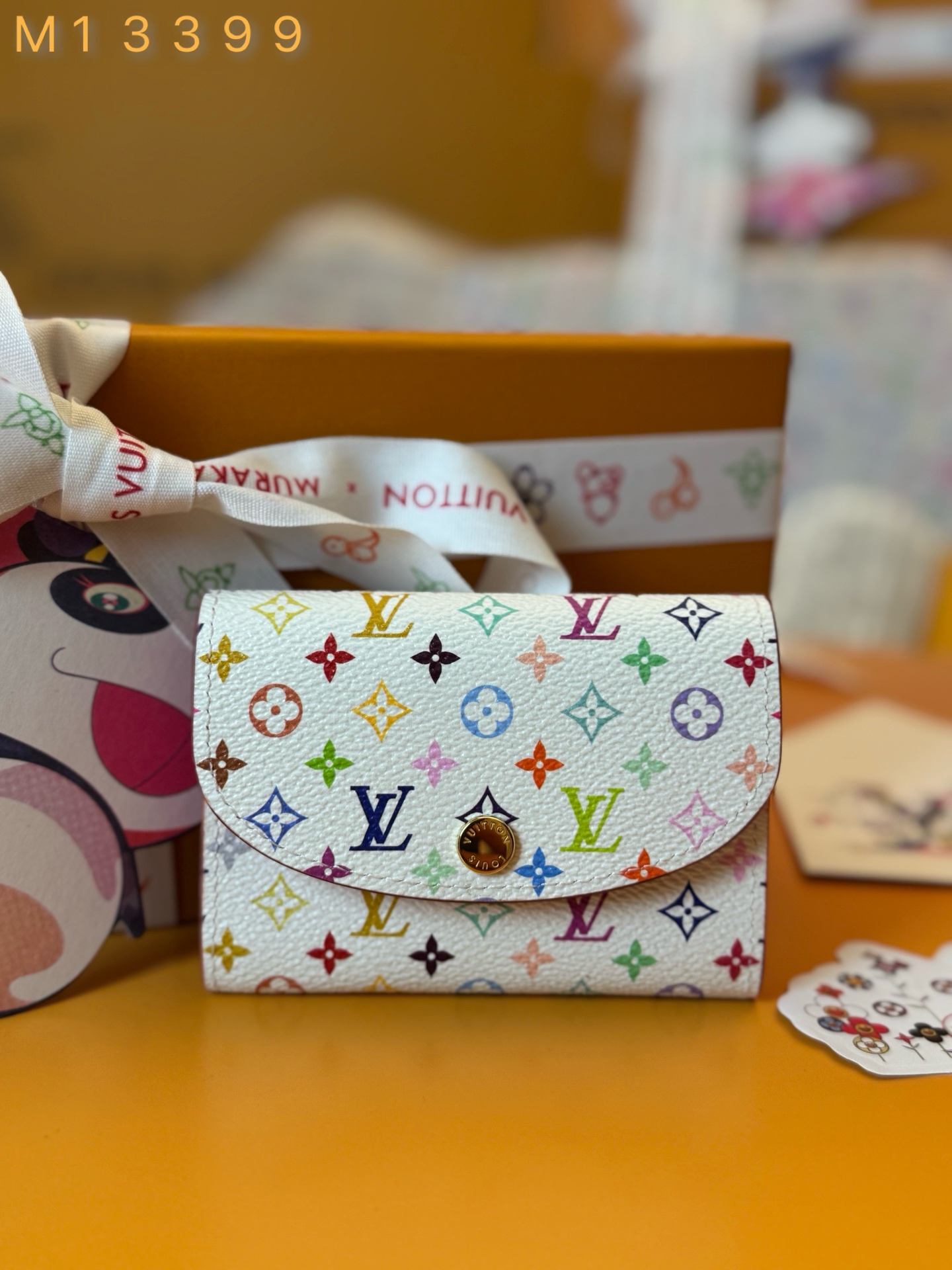 Bagsaaa M13399 LV x TM Rosalie Wallet Multicolored - 11cm